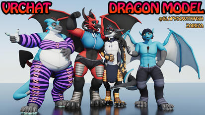 Zairiza Customs - Dragon VRchat Model
