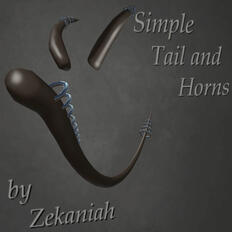 Zekaniah -Simple Ring Tail and Horns